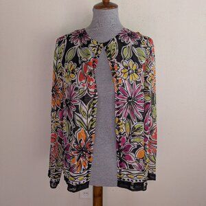 Sheer Beaded Long sleeve top